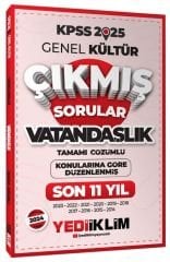 Yediiklim 2025 KPSS Vatandaşlık Çıkmış Sorular Son 11 Yıl Konularına Göre Çözümlü Yediiklim Yayınları