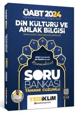 SÜPER FİYAT - Yediiklim 2024 ÖABT Din Kültürü ve Ahlak Bilgisi Öğretmenliği Soru Bankası Çözümlü - Burhan Karakışla Yediiklim Yayınları