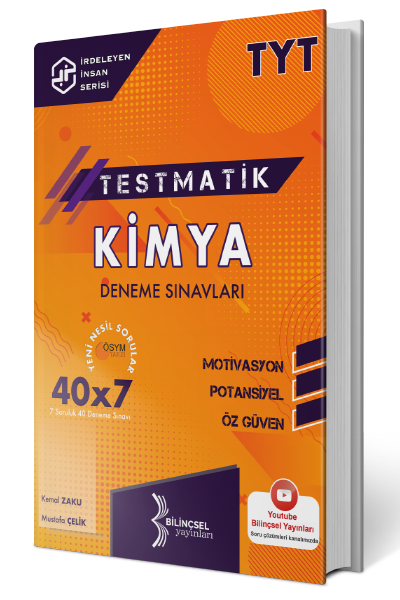 Bilinçsel YKS TYT Kimya Testmatik 40x7 Deneme Sınavı Bilinçsel Yayınları