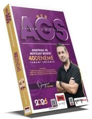 SÜPER FİYAT - Yargı 2026 MEB-AGS Anayasa ve Mevzuat Bilgisi 40 Deneme Çözümlü - Özgür Özkınık Yargı Yayınları
