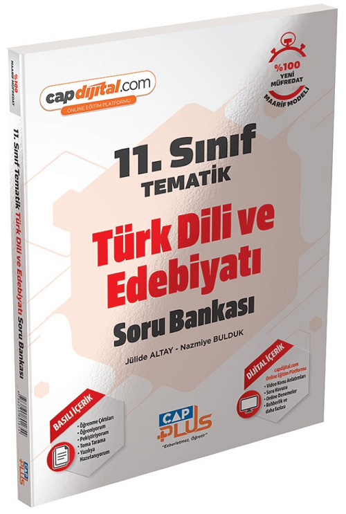 Çap Yayınları 11. Sınıf Türk Dili ve Edebiyatı Plus Tematik Soru Bankası Çap Yayınları