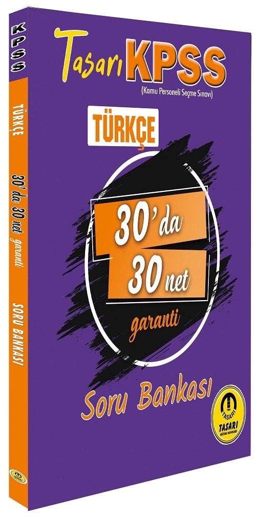 SÜPER FİYAT - Tasarı KPSS Türkçe 30 da 30 Net Garanti Soru Bankası Tasarı Yayınları