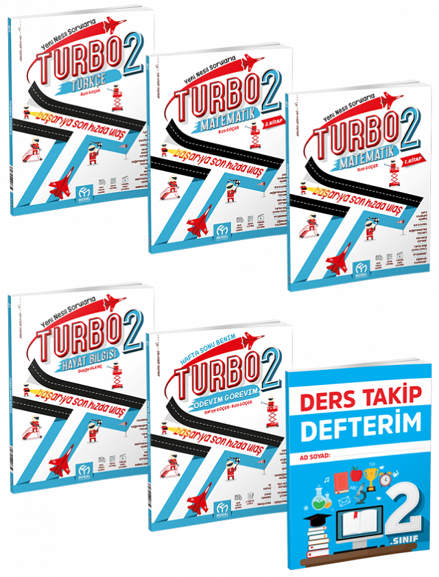 Model 2. Sınıf Turbo Eğitim Seti (6 Kitap) Model Eğitim Yayınları