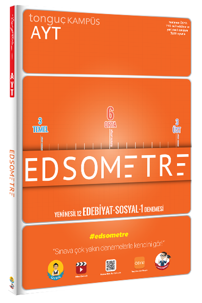 Tonguç YKS AYT EDSOMETRE Edebiyat Sosyal-1 12 Deneme Tonguç Akademi
