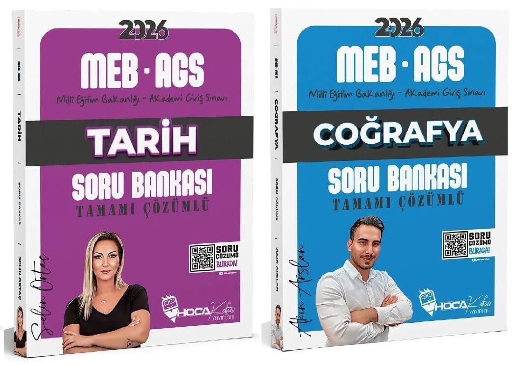 Hoca Kafası 2026 MEB-AGS Tarih + Coğrafya Soru Bankası 2 li Set Hoca Kafası Yayınları