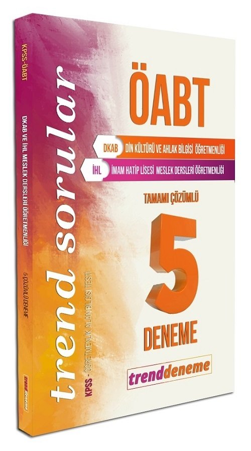 SÜPER FİYAT - Trend Deneme ÖABT Din Kültürü Öğretmenliği 5 Deneme Çözümlü Trend Deneme Yayınları