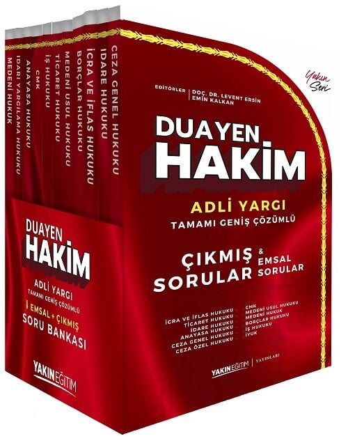 Yakın Eğitim DUAYEN Adli Yargı Hakimlik Çıkmış Sorular ve Emsal Soru Bankası Seti Çözümlü Yakın Eğitim Yayınları