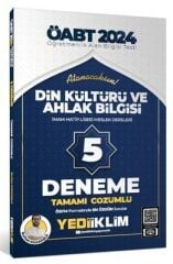 SÜPER FİYAT - Yediiklim 2024 ÖABT Din Kültürü ve Ahlak Bilgisi Öğretmenliği 5 Deneme Çözümlü - Burhan Karakışla Yediiklim Yayınları