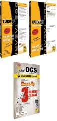 SÜPER FİYAT - Tasarı DGS Sözel+Sayısal Yetenek Türkçe+Matematik Yaprak Test + 3 Deneme 3 lü Set Tasarı Yayınları