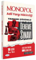 Monopol 2025 Adli Yargı Hakimliği 5 Deneme Çözümlü Monopol Yayınları