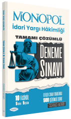 Monopol 2025 İdari Yargı Hakimliği 5 Deneme Çözümlü Monopol Yayınları