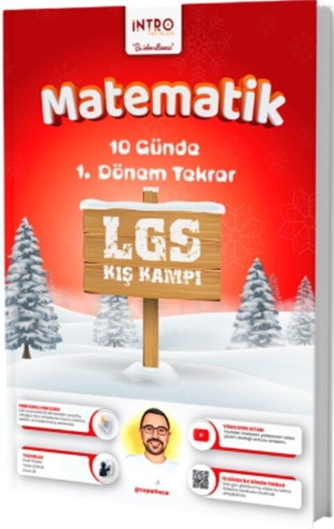 İntro 8. Sınıf LGS Matematik 10 Günde 1. Dönem Takrar Kış Kampı İntro Yayınları