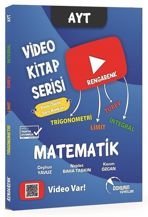 Doktrin YKS AYT Matematik Trigonometri Limit Türev İntegral Konu Özetli Soru Bankası Video Kitap - Kazım Özcan Doktrin Yayınları