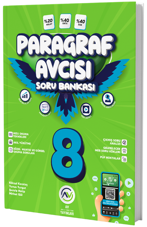 Av Yayınları 8. Sınıf Paragraf Avcısı Soru Bankası Av Yayınları