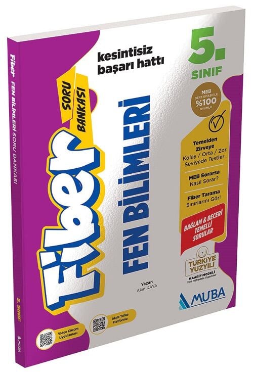 Muba 5. Sınıf Fen Bilimleri Fiber Maarif Modeli Soru Bankası Muba Yayınları