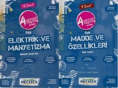 SÜPER FİYAT - Okyanus 4 Seansta Fizik Elektrik ve Manyetizma, Madde ve Özellikleri 2 li Set Okyanus Yayınları