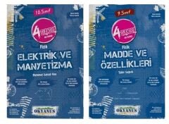 SÜPER FİYAT - Okyanus 4 Seansta Fizik Elektrik ve Manyetizma, Madde ve Özellikleri 2 li Set Okyanus Yayınları