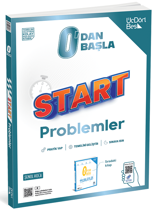 Üç Dört Beş 0 Dan Başla Start Problemler - Şenol Hoca Üç Dört Beş Yayınları