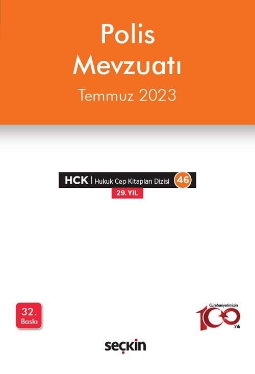 Seçkin 2023 Polis Mevzuatı Cep Kitabı 32. Baskı - Remzi Özmen Seçkin Yayınları