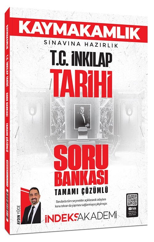 İndeks Akademi 2027 Kaymakamlık TC İnkılap Tarihi Soru Bankası Çözümlü - Aydın Yüce İndeks Akademi Yayıncılık