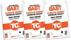 İndeks Akademi 2026 ÖABT MEB-AGS TG-4-5-6 Türkiye Geneli Deneme Okul Öncesi Öğretmenliği 3 lü Set İndeks Akademi Yayıncılık