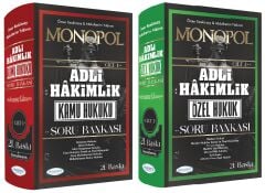 Monopol 2025 Adli Hakimlik Kamu + Özel Hukuk Soru Bankası 2 li Set Monopol Yayınları