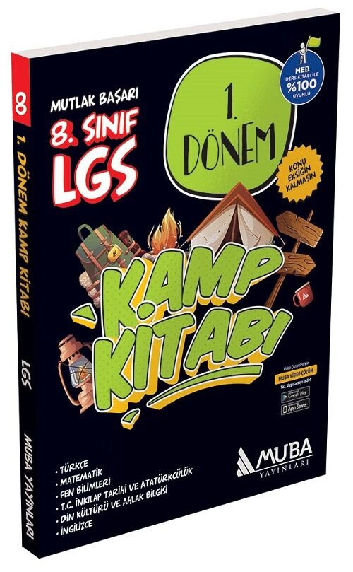 Muba 8. Sınıf LGS 1. Dönem Hasat Kamp Kitabı Video Çözümlü Muba Yayınları