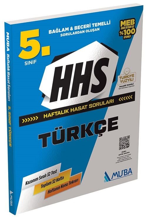 Muba 5. Sınıf Türkçe HHS Maarif Modeli Haftalık Hasat Soruları Muba Yayınları