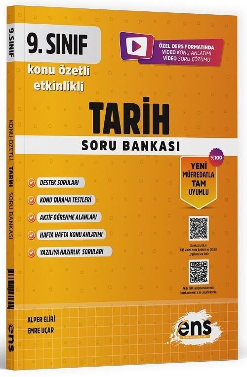 ENS Yayınları 9. Sınıf Tarih Etkinlikli Soru Bankası ENS Yayınları