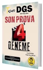 Tasarı DGS Son Prova 4 Deneme Çözümlü Tasarı Yayınları