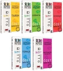 Yargı 2026 KPSS Lise Ortaöğretim Ön Lisans Motto Özet Ders Notu 5 li Set Yargı Yayınları