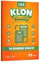 Mozaik 8. Sınıf LGS Türkçe Klon 14 Deneme Çözümlü Mozaik Yayınları