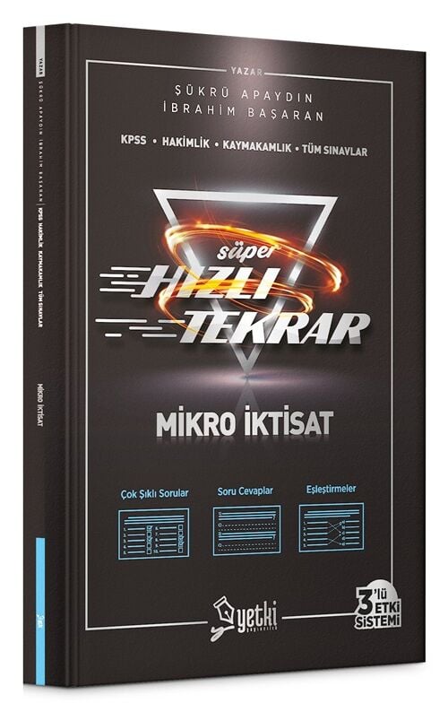 Yetki KPSS A Grubu Mikro İktisat Süper Hızlı Tekrar Yetki Yayıncılık