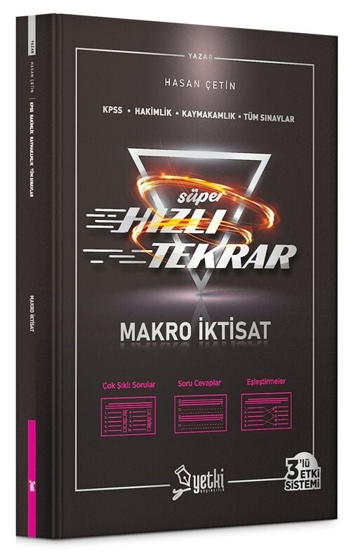 Yetki KPSS A Grubu Makro İktisat Süper Hızlı Tekrar - Hasan Çetin Yetki Yayıncılık