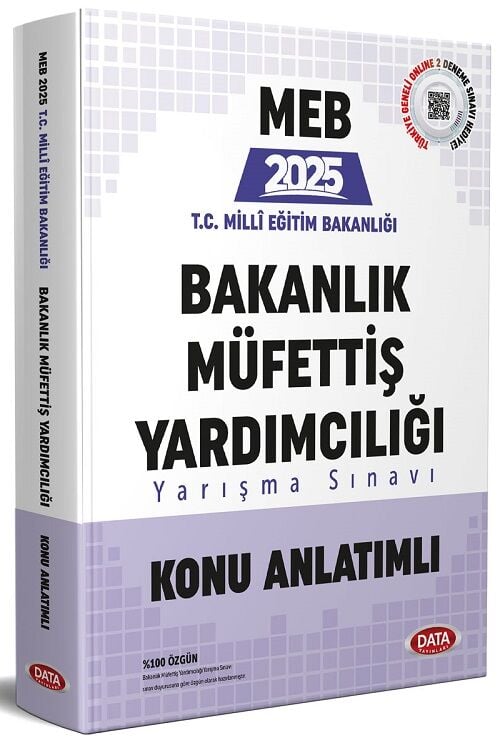 Data 2025 GYS MEB Milli Eğitim Bakanlığı Bakanlık Müfettiş Yardımcılığı Konu Anlatımlı Görevde Yükselme Data Yayınları
