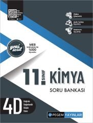 Pegem 11. Sınıf Kimya 4D Soru Bankası Video Çözümlü Pegem Akademi Yayınları