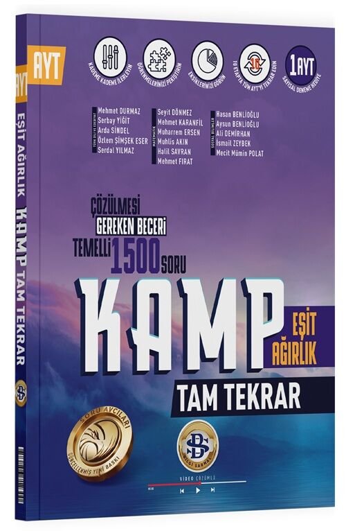 Bilgi Sarmal YKS AYT Eşit Ağırlık Kamp Tam Tekrar Soru Bankası Bilgi Sarmal Yayınları
