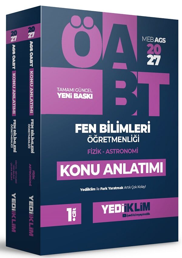 Yediiklim 2027 ÖABT MEB-AGS Fen Bilgisi Öğretmenliği Konu Anlatımı Modüler Set Yediiklim Yayınları