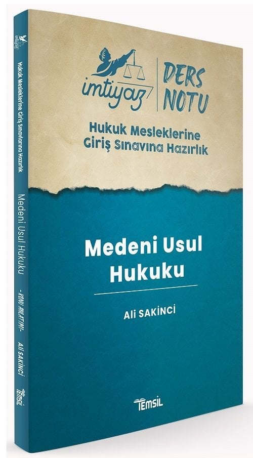 SÜPER FİYAT - Temsil İMTİYAZ HMGS Medeni Usul Hukuku Ders Notu - Ali Sakinci Temsil Kitap Yayınları