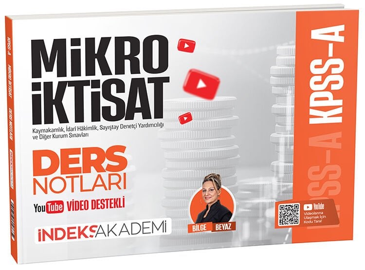 İndeks Akademi 2026 KPSS A Grubu Mikro İktisat Video Ders Notları - Bilge Beyaz İndeks Akademi Yayıncılık