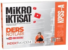 İndeks Akademi 2027 KPSS A Grubu Mikro İktisat Video Ders Notları - Bilge Beyaz İndeks Akademi Yayıncılık