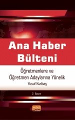 Nobel Ana Haber Bülteni, Öğretmenlere ve Öğretmen Adaylarına Yönelik - Yusuf Kızıltaş Nobel Bilimsel Eserler