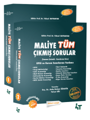 4T Yayınları KPSS A Grubu Maliye Tüm Çıkmış Sorular Çözümlü 11. Baskı - Arda Hakan Öğretir 4T Yayınları