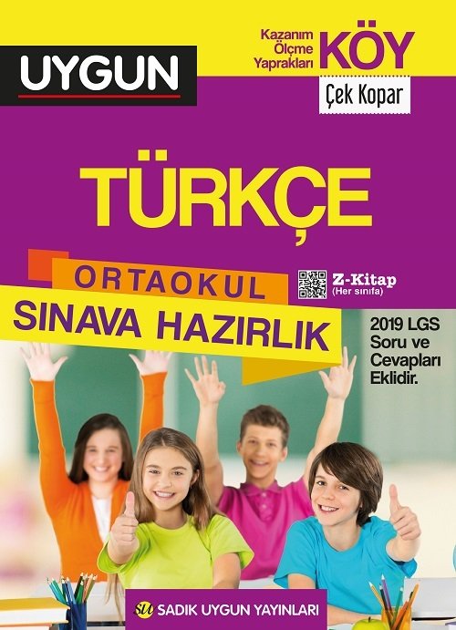 Sadık Uygun 8. Sınıf Türkçe KÖY Kazanım Ölçme Yaprakları Çek Kopar Sadık Uygun Yayınları
