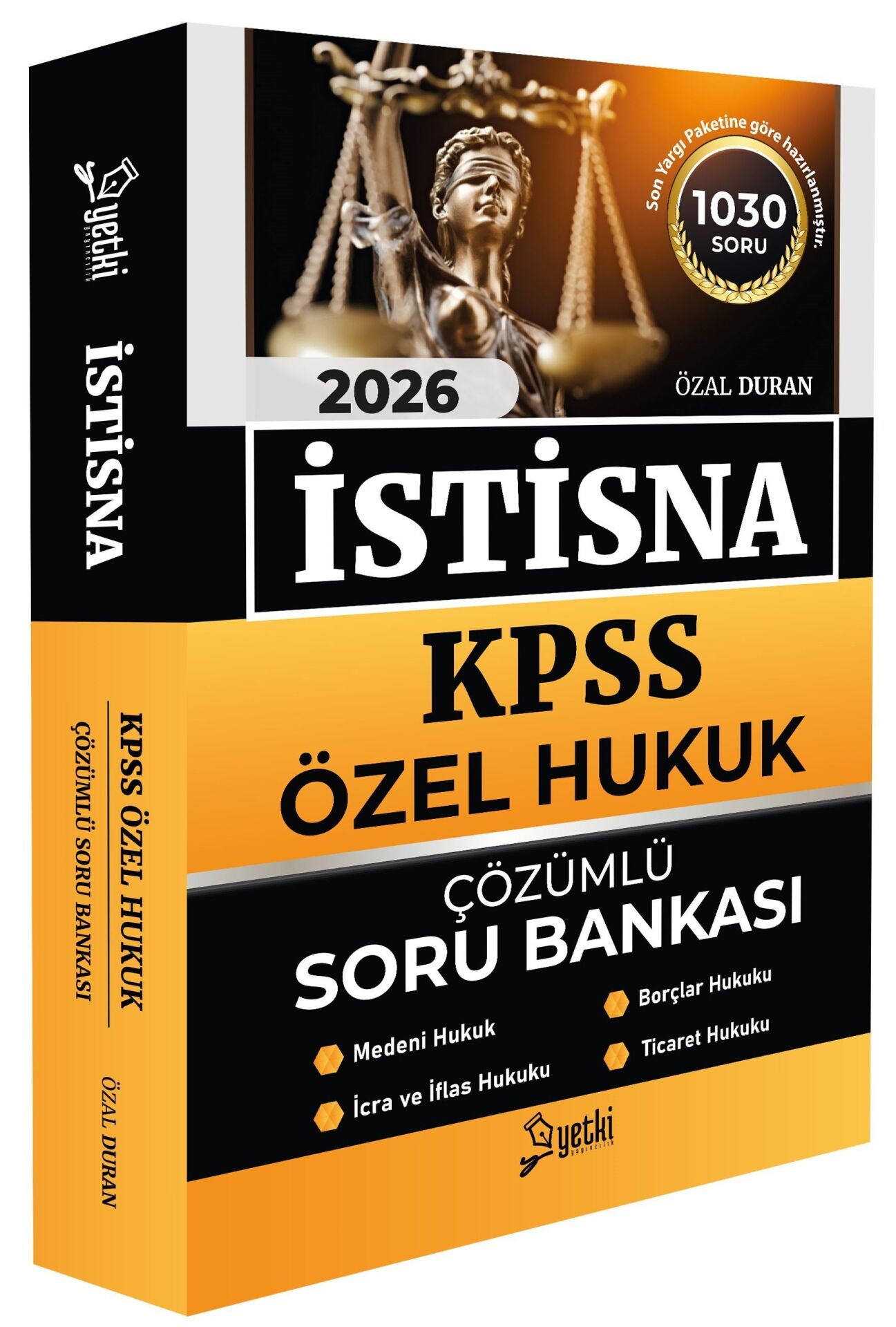 Yetki 2026 KPSS A Grubu Özel Hukuk İSTİSNA Soru Bankası Çözümlü - Özal Duran Yetki Yayıncılık