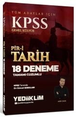 Yediiklim KPSS Pir-i Tarih 18 Deneme Çözümlü - Akif Çelik Yediiklim Yayınları