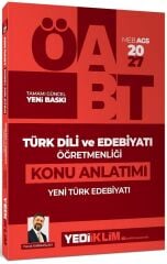 Yediiklim 2027 ÖABT MEB-AGS Türk Dili ve Edebiyatı Öğretmenliği Yeni Tük Edebiyatı Konu Anlatımı - Faruk Karaaslan Yediiklim Yayınları