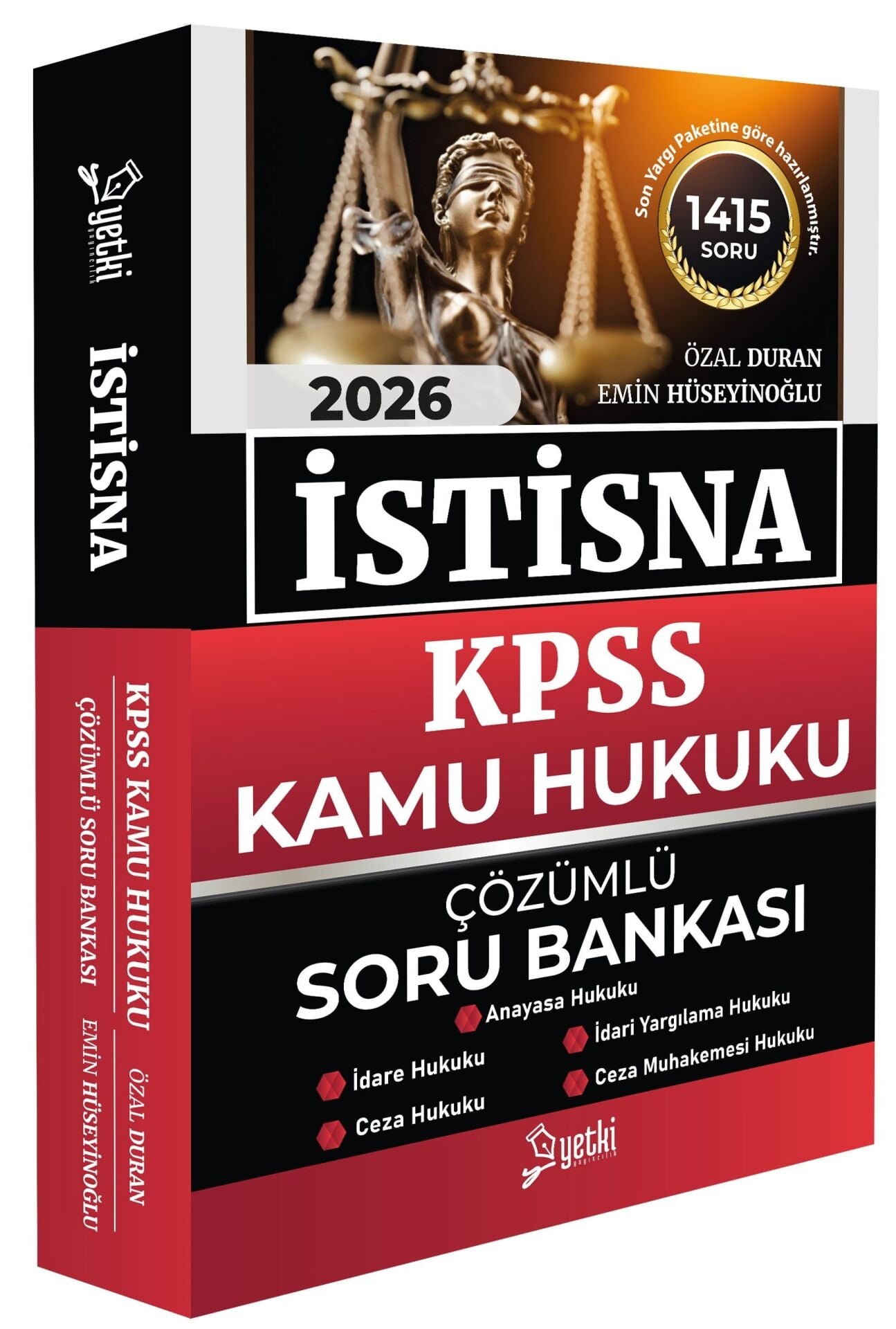 Yetki 2026 KPSS A Grubu Kamu Hukuku İSTİSNA Soru Bankası Çözümlü - Özal Duran Yetki Yayıncılık