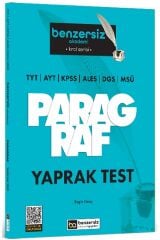 SÜPER FİYAT - Benzersiz Akademi KPSS TYT AYT ALES DGS MSÜ Paragraf Yaprak Test Çözümlü Kral Serisi - Engin Genç Benzersiz Akademi Yayınları