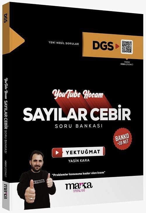 Marka 2025 DGS Sayılar Cebir Youtube Hocam Soru Bankası Çözümlü Yektuğ Mat - Yasin Kara Marka Yayınları